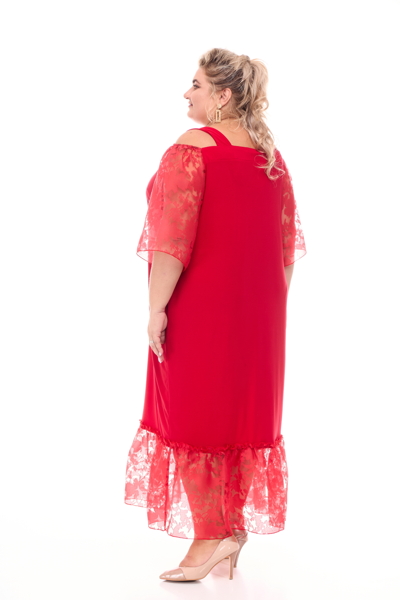 Плаття великих розмірів "Вітні" червоне