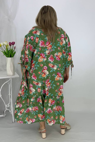 Плаття зі штапелю "Вояж" зелене