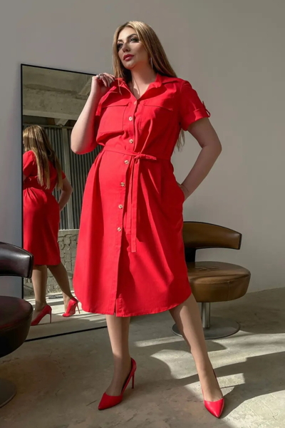 Літнє плаття "Андреа" червоне