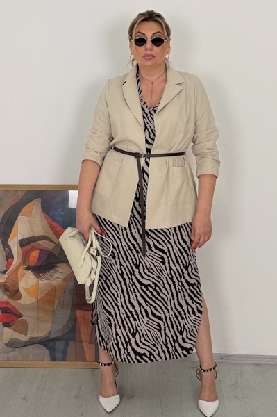 Плаття з штапелю "Тома" бежеве