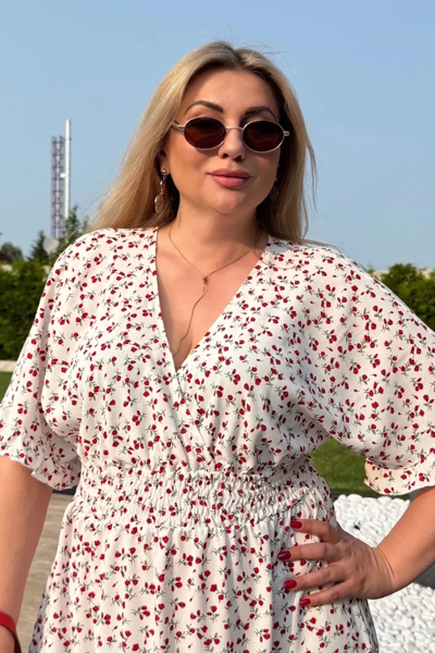 Плаття зі штапелю "Філіс" біле Плаття зі штапелю "Філіс" біле