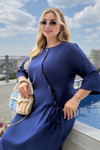 Плаття з льону "Еріка" синє Плаття з льону "Еріка" синє