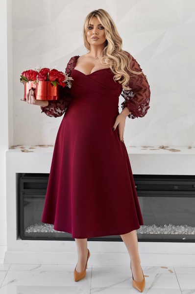 Плаття "Аделіна" бордо