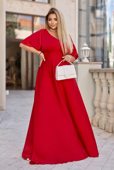 Шовкове плаття "Богема" червоне