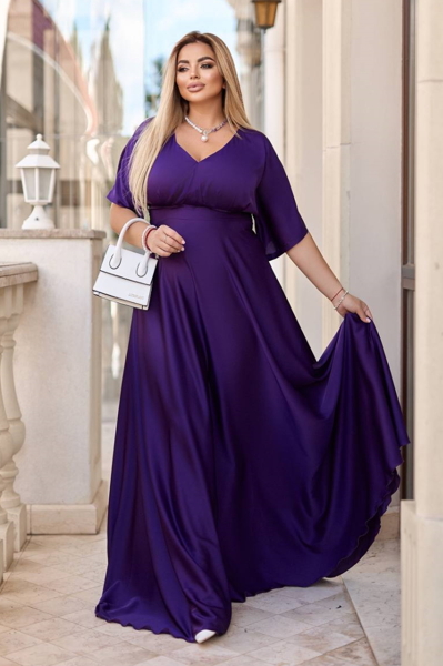 Шовкове плаття "Богема" фіолетове
