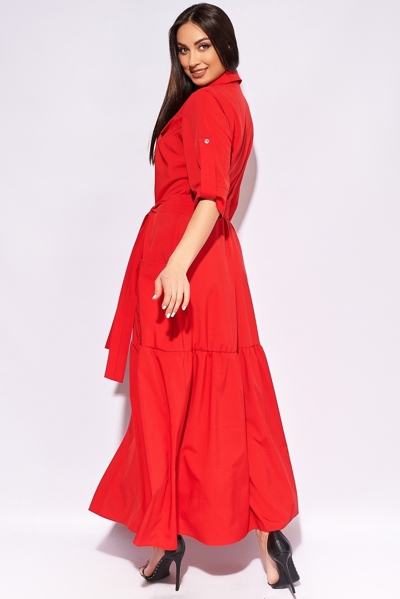 Плаття великих розмірів "Айла" червоне
