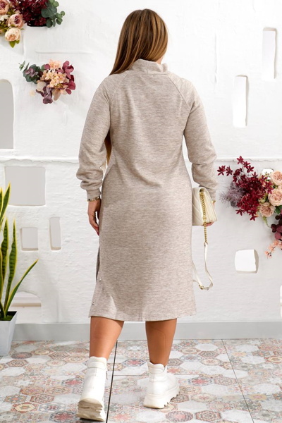 Тепле плаття "Агапі" бежеве