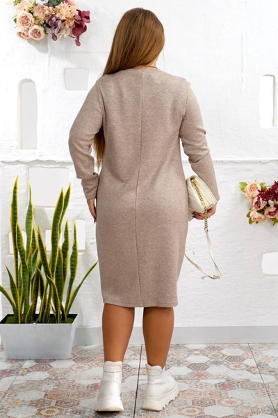 Тепле плаття "Джені" бежеве