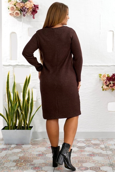 Тепле плаття "Джені" шоколад