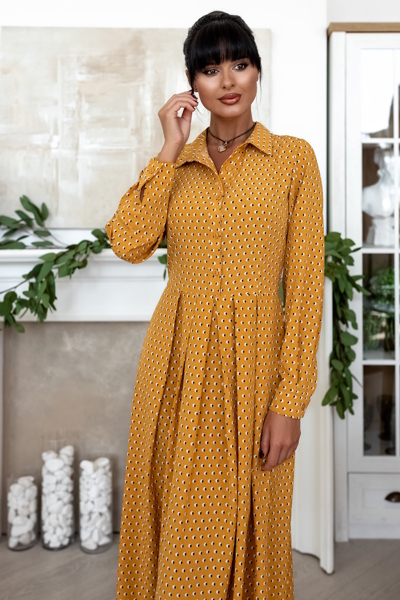 Плаття "Анабель" гірчиця