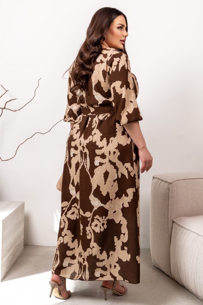 Плаття з штапелю "Емелі" шоколад