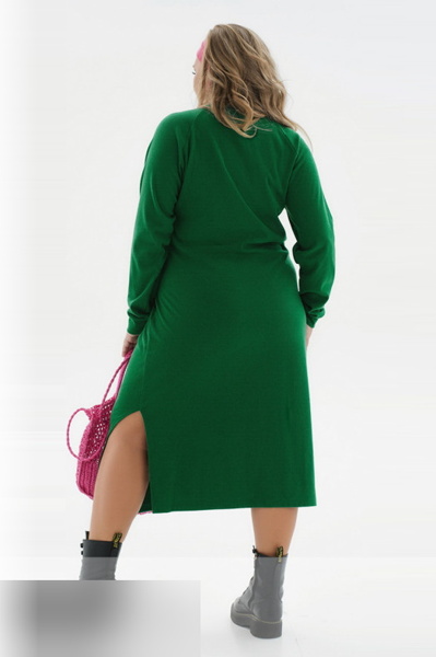 Тепле плаття "Флет" зелене