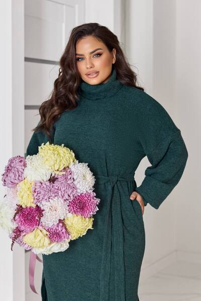 Тепле плаття "Каролайн" смарагд