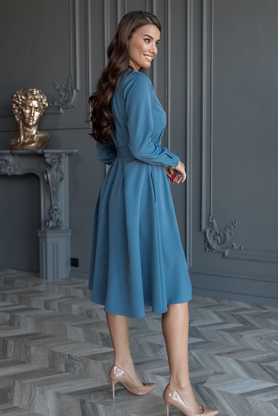 Плаття "Пасаж" синє