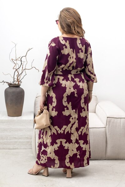 Плаття з штапелю "Емелі" бордо