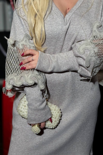 Плаття з ангори "Селена" сіре