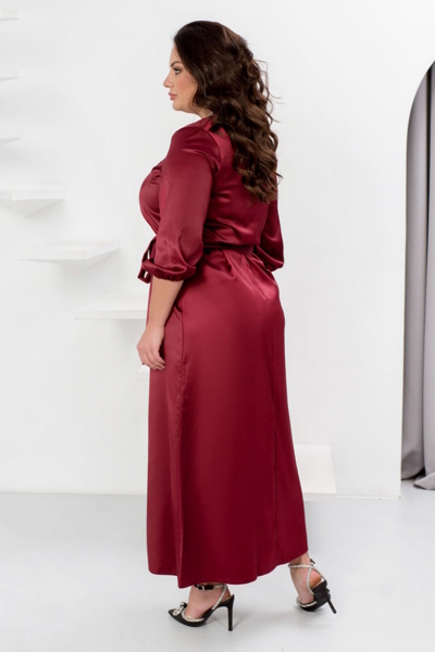 Плаття з шовку "Сюзіан" бордо