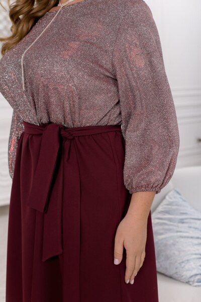 Вечірнє плаття "Барбері" бордо