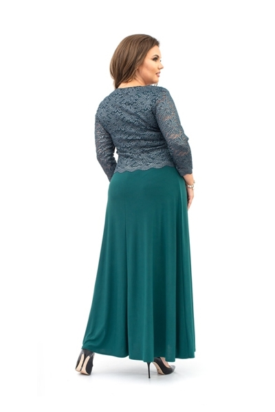 Плаття великих розмірів "Луізіана" зелене