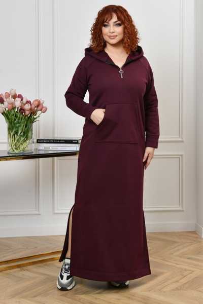 Тепле плаття "Сандра" марсала