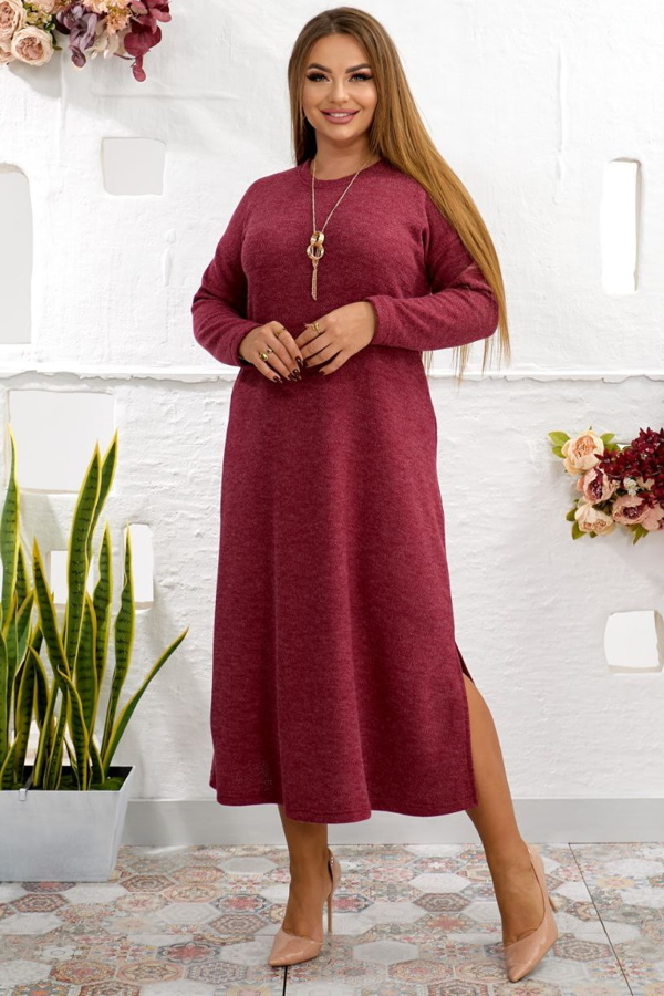 Плаття з ангори "Річі" бордо