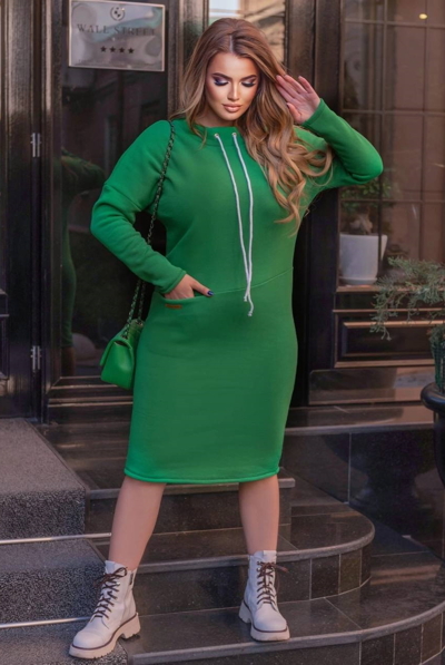 Тепле плаття "Бейла" зелене