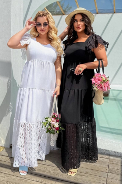 Плаття з льону "Бразері" чорне