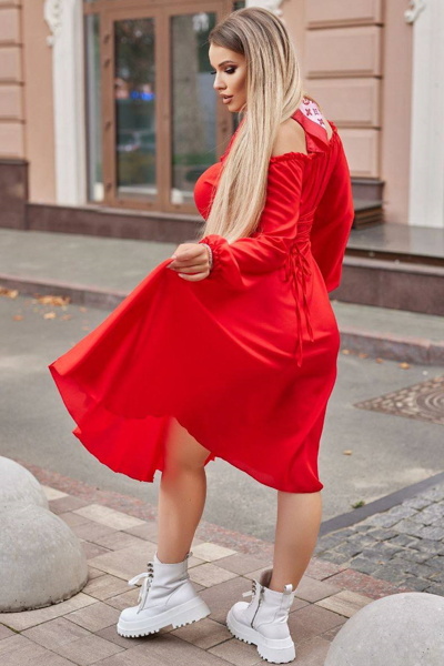 Плаття "Ловелі" червоне