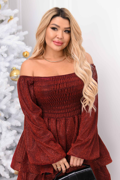 Плаття "Ірма" бордове