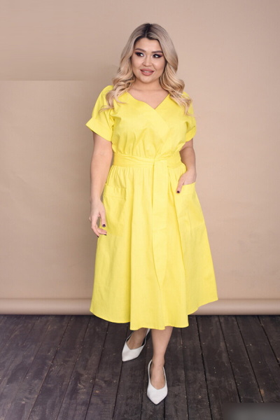 Літнє плаття "Нана" жовте
