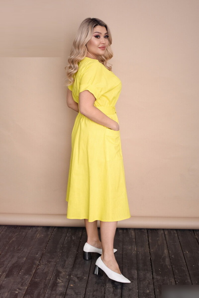 Літнє плаття "Нана" жовте