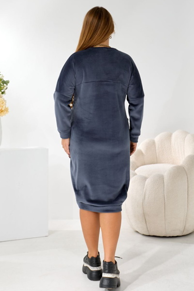 Велюрове плаття "Піано" джинс