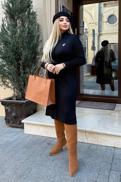 Плаття з ангори "Шейлін" чорне Плаття з ангори "Шейлін" чорне