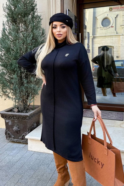 Плаття з ангори "Шейлін" чорне