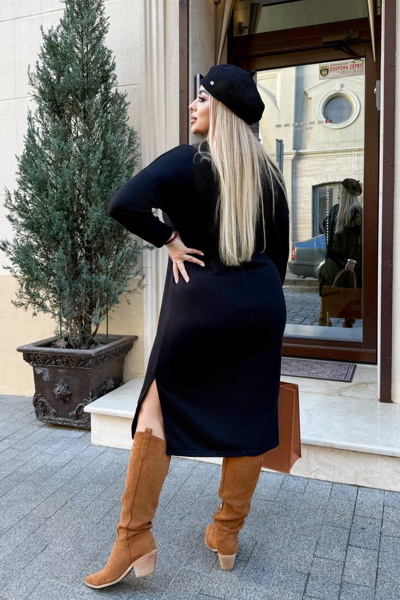 Плаття з ангори "Шейлін" чорне Плаття з ангори "Шейлін" чорне