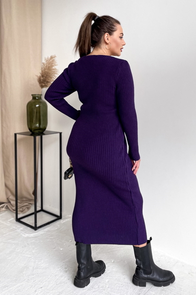 В'язане плаття "Анджеліка" фіолетове