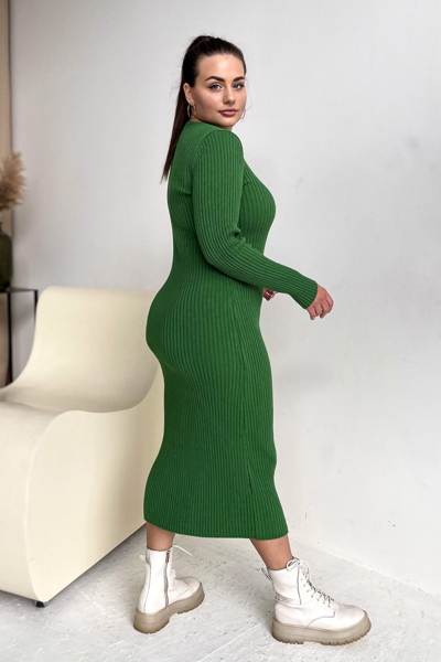 В'язане плаття "Анджеліка" зелене