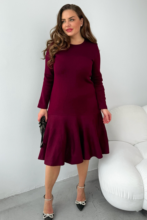 В'язане плаття "Лінет" бордо