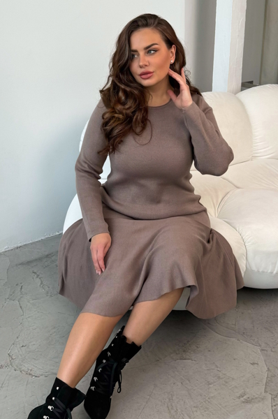 В'язане плаття "Лінет" мокко