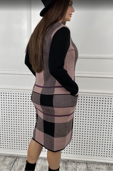 В'язане плаття "Дімода" пудра В'язане плаття "Дімода" пудра