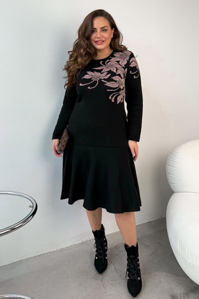 В'язане плаття "Мері" чорне