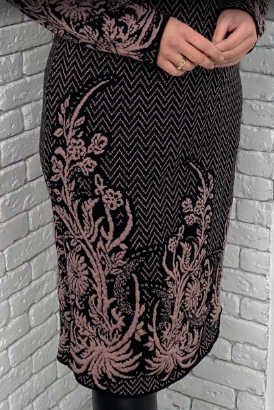 В'язане плаття "Севілья" чорне В'язане плаття "Севілья" чорне