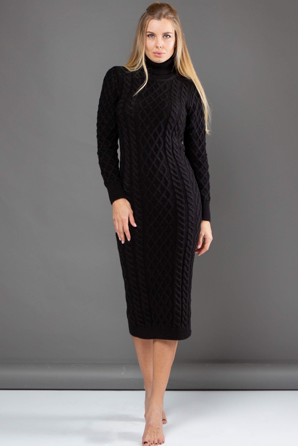 В'язане плаття "Злата" чорне