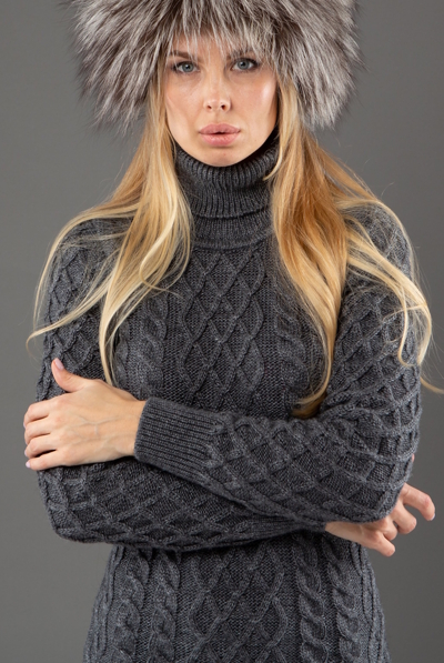 В'язане плаття "Злата" графіт