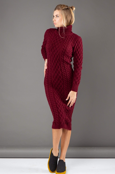 В'язане плаття "Злата" марсала