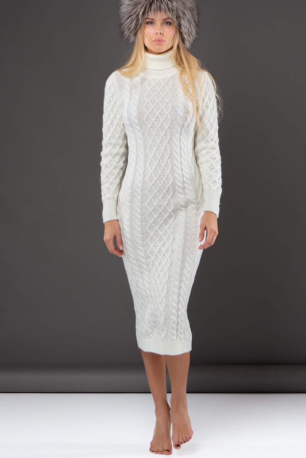 В'язане плаття "Злата" молоко