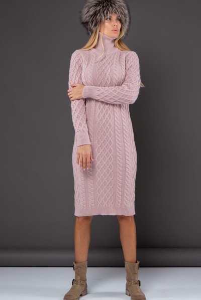 В'язане плаття "Злата" пудра