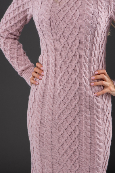 В'язане плаття "Злата" пудра