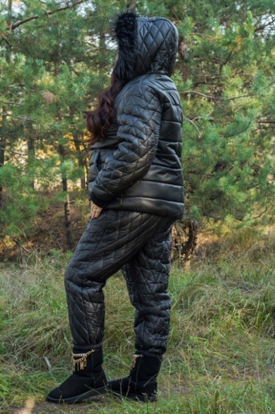 Зимова куртка великих розмірів "Мінесота" чорна