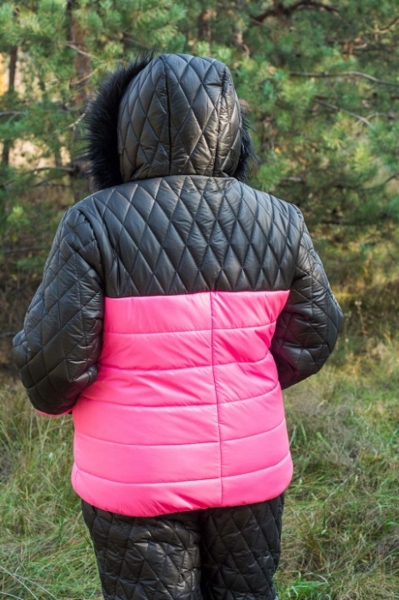 Зимова куртка великих розмірів "Мінесота" рожева